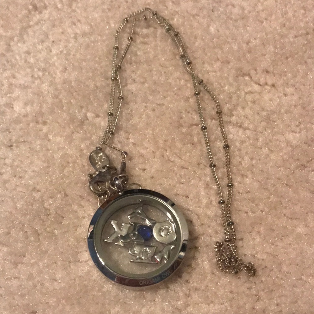 Origami owl charm necklace
